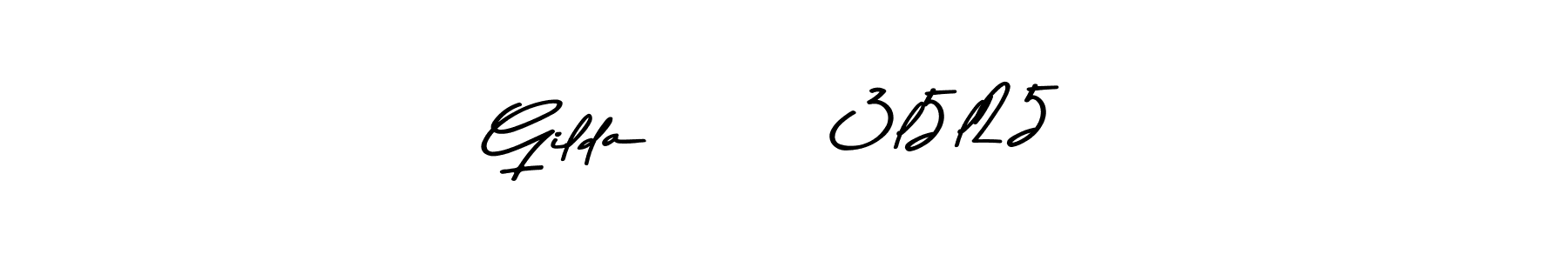 Similarly Asem Kandis PERSONAL USE is the best handwritten signature design. Signature creator online .You can use it as an online autograph creator for name Gilda       3l5l25. Gilda       3l5l25 signature style 9 images and pictures png