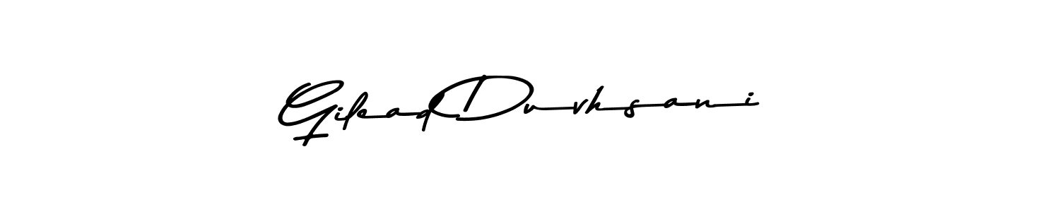 Create a beautiful signature design for name Gilead Duvhsani. With this signature (Asem Kandis PERSONAL USE) fonts, you can make a handwritten signature for free. Gilead Duvhsani signature style 9 images and pictures png