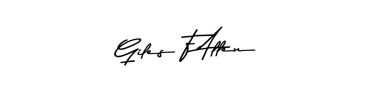 Also we have Giles F Allen name is the best signature style. Create professional handwritten signature collection using Asem Kandis PERSONAL USE autograph style. Giles F Allen signature style 9 images and pictures png