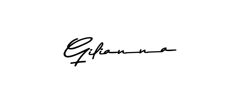 Gilianna stylish signature style. Best Handwritten Sign (Asem Kandis PERSONAL USE) for my name. Handwritten Signature Collection Ideas for my name Gilianna. Gilianna signature style 9 images and pictures png