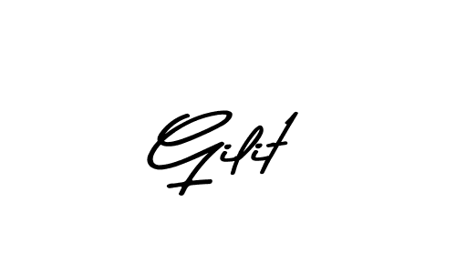 Use a signature maker to create a handwritten signature online. With this signature software, you can design (Asem Kandis PERSONAL USE) your own signature for name Gilit. Gilit signature style 9 images and pictures png
