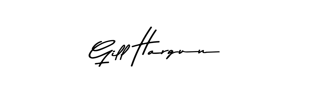 Design your own signature with our free online signature maker. With this signature software, you can create a handwritten (Asem Kandis PERSONAL USE) signature for name Gill Hargun. Gill Hargun signature style 9 images and pictures png