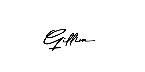 Similarly Asem Kandis PERSONAL USE is the best handwritten signature design. Signature creator online .You can use it as an online autograph creator for name Gillim. Gillim signature style 9 images and pictures png