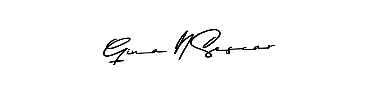 Use a signature maker to create a handwritten signature online. With this signature software, you can design (Asem Kandis PERSONAL USE) your own signature for name Gina N Sescar. Gina N Sescar signature style 9 images and pictures png