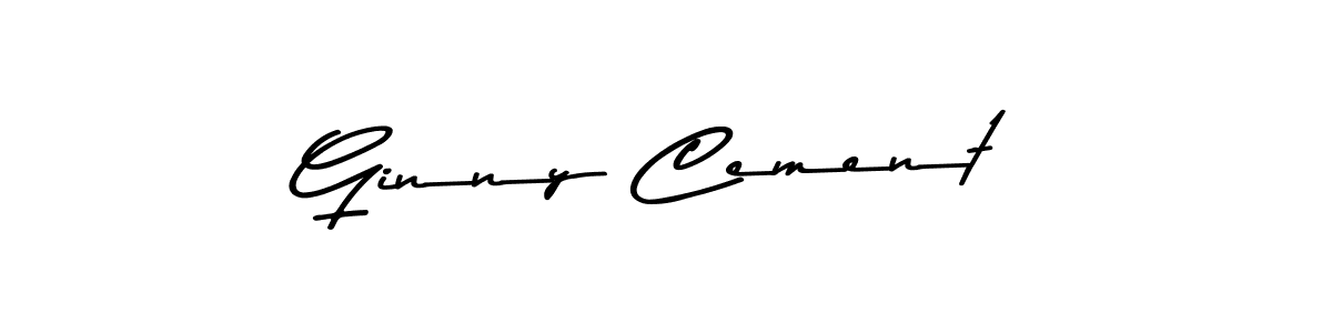 Also You can easily find your signature by using the search form. We will create Ginny Cement name handwritten signature images for you free of cost using Asem Kandis PERSONAL USE sign style. Ginny Cement signature style 9 images and pictures png
