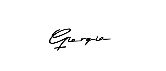 Make a beautiful signature design for name Giorgia. With this signature (Asem Kandis PERSONAL USE) style, you can create a handwritten signature for free. Giorgia signature style 9 images and pictures png
