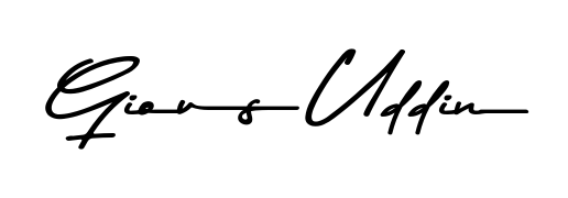 Enhance your business communications with Gious Uddin signature in Asem Kandis PERSONAL USE lettering. Clean, modern, and universally compatible. Gious Uddin signature style 9 images and pictures png