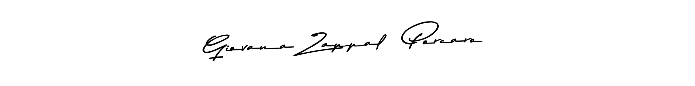 Design your own signature with our free online signature maker. With this signature software, you can create a handwritten (Asem Kandis PERSONAL USE) signature for name Giovana Zappalá Porcaro. Giovana Zappalá Porcaro signature style 9 images and pictures png