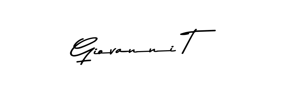 How to make Giovanni T signature? Asem Kandis PERSONAL USE is a professional autograph style. Create handwritten signature for Giovanni T name. Giovanni T signature style 9 images and pictures png