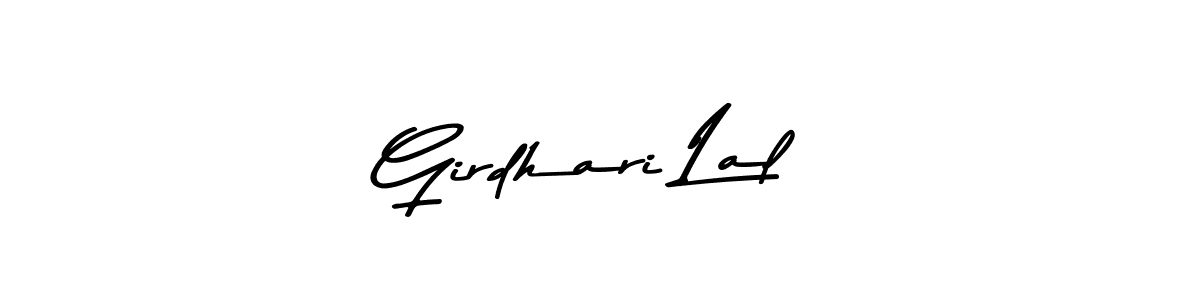 Create a beautiful signature design for name Girdhari Lal. With this signature (Asem Kandis PERSONAL USE) fonts, you can make a handwritten signature for free. Girdhari Lal signature style 9 images and pictures png