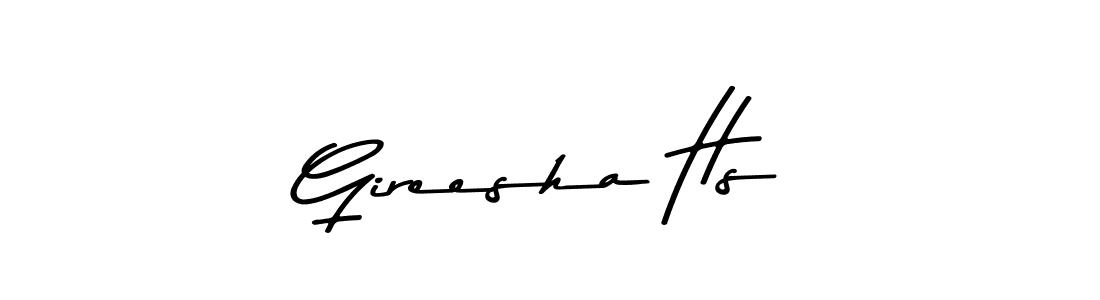 You can use this online signature creator to create a handwritten signature for the name Gireesha Hs. This is the best online autograph maker. Gireesha Hs signature style 9 images and pictures png