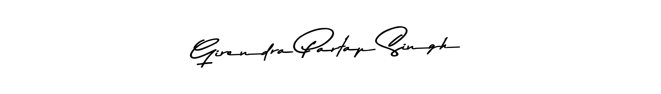 Make a beautiful signature design for name Girendra Partap Singh. With this signature (Asem Kandis PERSONAL USE) style, you can create a handwritten signature for free. Girendra Partap Singh signature style 9 images and pictures png