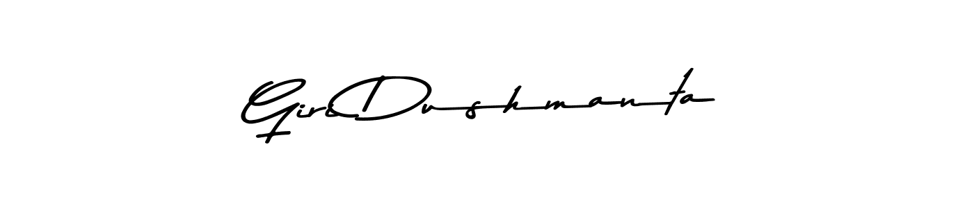 You should practise on your own different ways (Asem Kandis PERSONAL USE) to write your name (Giri Dushmanta) in signature. don't let someone else do it for you. Giri Dushmanta signature style 9 images and pictures png
