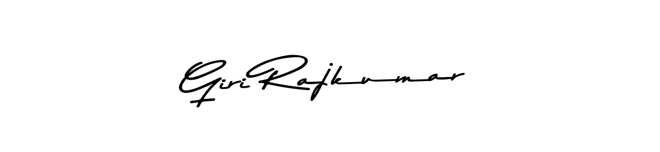 How to make Giri Rajkumar name signature. Use Asem Kandis PERSONAL USE style for creating short signs online. This is the latest handwritten sign. Giri Rajkumar signature style 9 images and pictures png