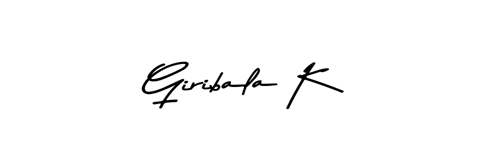 Also You can easily find your signature by using the search form. We will create Giribala K name handwritten signature images for you free of cost using Asem Kandis PERSONAL USE sign style. Giribala K signature style 9 images and pictures png