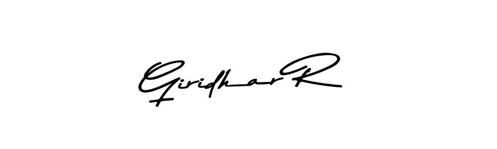 Use a signature maker to create a handwritten signature online. With this signature software, you can design (Asem Kandis PERSONAL USE) your own signature for name Giridhar R. Giridhar R signature style 9 images and pictures png