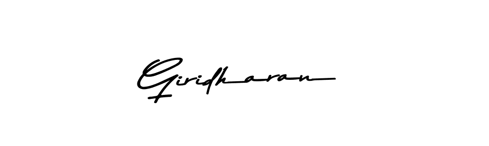 How to make Giridharan signature? Asem Kandis PERSONAL USE is a professional autograph style. Create handwritten signature for Giridharan name. Giridharan signature style 9 images and pictures png