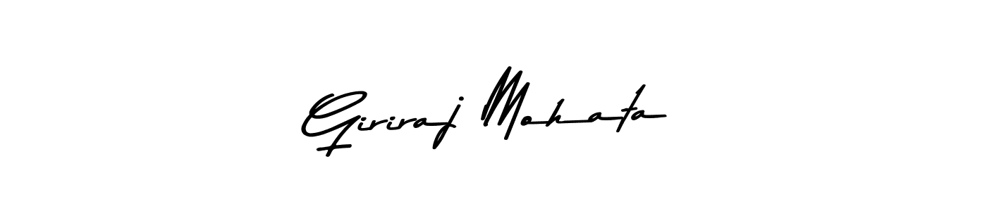 Giriraj Mohata stylish signature style. Best Handwritten Sign (Asem Kandis PERSONAL USE) for my name. Handwritten Signature Collection Ideas for my name Giriraj Mohata. Giriraj Mohata signature style 9 images and pictures png