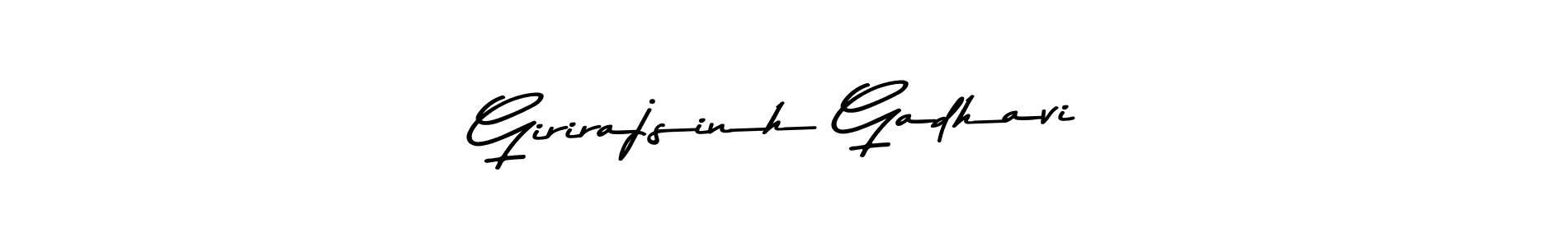 Girirajsinh Gadhavi stylish signature style. Best Handwritten Sign (Asem Kandis PERSONAL USE) for my name. Handwritten Signature Collection Ideas for my name Girirajsinh Gadhavi. Girirajsinh Gadhavi signature style 9 images and pictures png