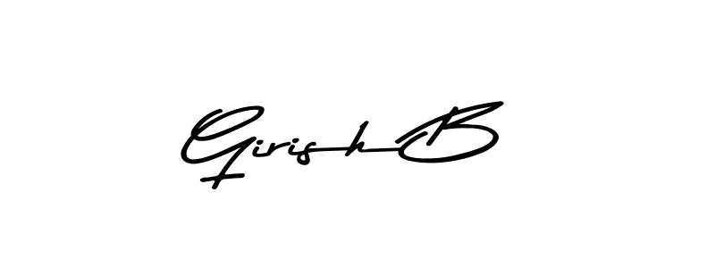 How to Draw Girish B signature style? Asem Kandis PERSONAL USE is a latest design signature styles for name Girish B. Girish B signature style 9 images and pictures png