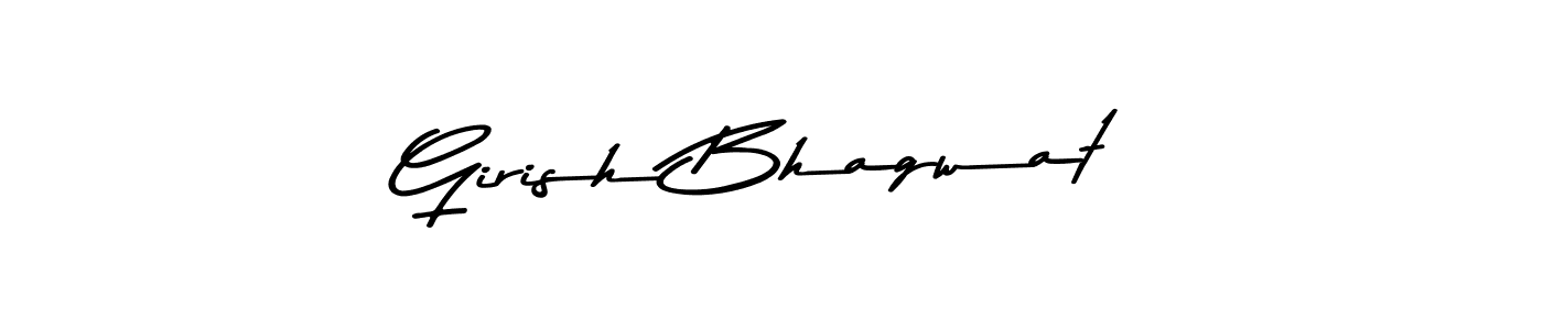 Create a beautiful signature design for name Girish Bhagwat. With this signature (Asem Kandis PERSONAL USE) fonts, you can make a handwritten signature for free. Girish Bhagwat signature style 9 images and pictures png