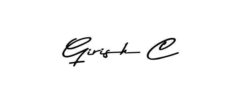 How to Draw Girish C signature style? Asem Kandis PERSONAL USE is a latest design signature styles for name Girish C. Girish C signature style 9 images and pictures png