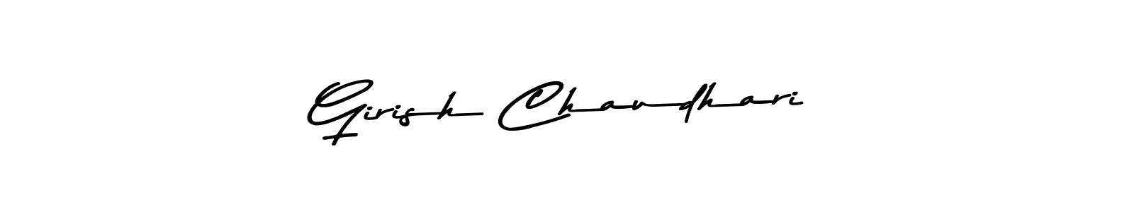 Girish Chaudhari stylish signature style. Best Handwritten Sign (Asem Kandis PERSONAL USE) for my name. Handwritten Signature Collection Ideas for my name Girish Chaudhari. Girish Chaudhari signature style 9 images and pictures png