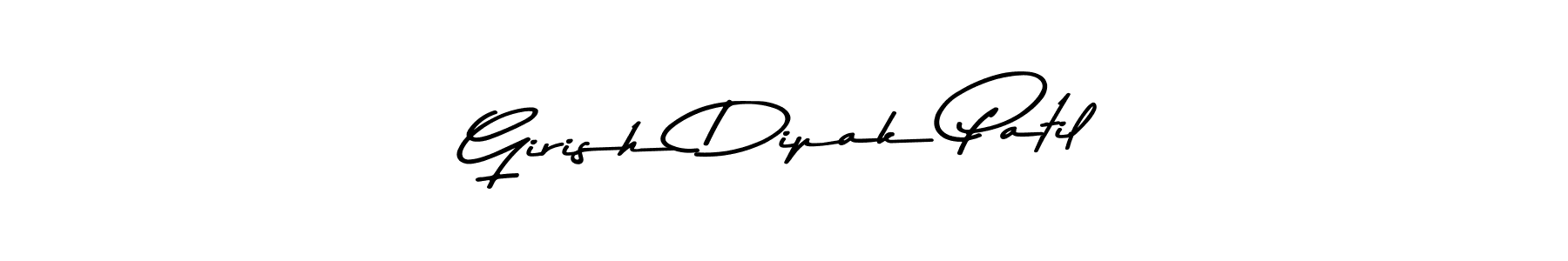 How to make Girish Dipak Patil name signature. Use Asem Kandis PERSONAL USE style for creating short signs online. This is the latest handwritten sign. Girish Dipak Patil signature style 9 images and pictures png