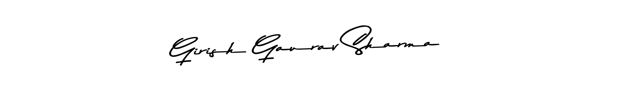 Design your own signature with our free online signature maker. With this signature software, you can create a handwritten (Asem Kandis PERSONAL USE) signature for name Girish Gaurav Sharma. Girish Gaurav Sharma signature style 9 images and pictures png