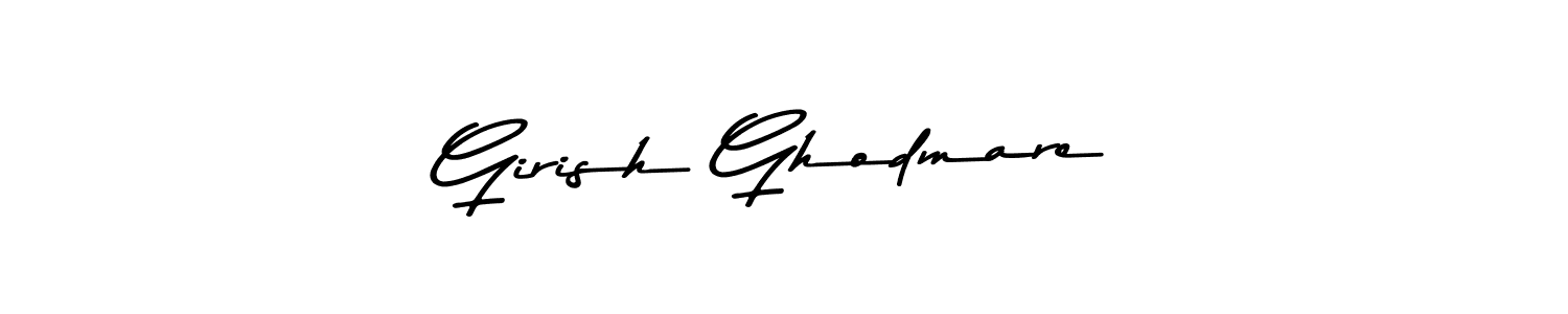 Make a beautiful signature design for name Girish Ghodmare. With this signature (Asem Kandis PERSONAL USE) style, you can create a handwritten signature for free. Girish Ghodmare signature style 9 images and pictures png