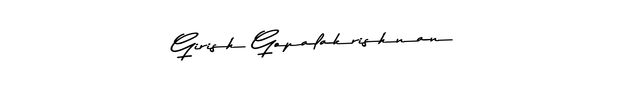Make a beautiful signature design for name Girish Gopalakrishnan. Use this online signature maker to create a handwritten signature for free. Girish Gopalakrishnan signature style 9 images and pictures png