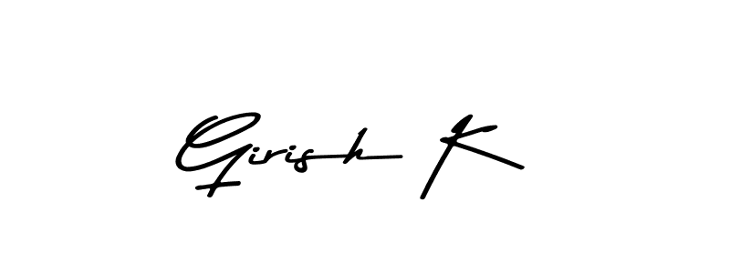 It looks lik you need a new signature style for name Girish K. Design unique handwritten (Asem Kandis PERSONAL USE) signature with our free signature maker in just a few clicks. Girish K signature style 9 images and pictures png