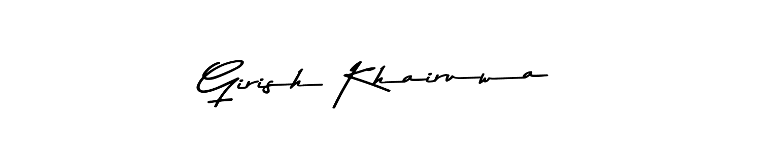 Once you've used our free online signature maker to create your best signature Asem Kandis PERSONAL USE style, it's time to enjoy all of the benefits that Girish Khairuwa name signing documents. Girish Khairuwa signature style 9 images and pictures png