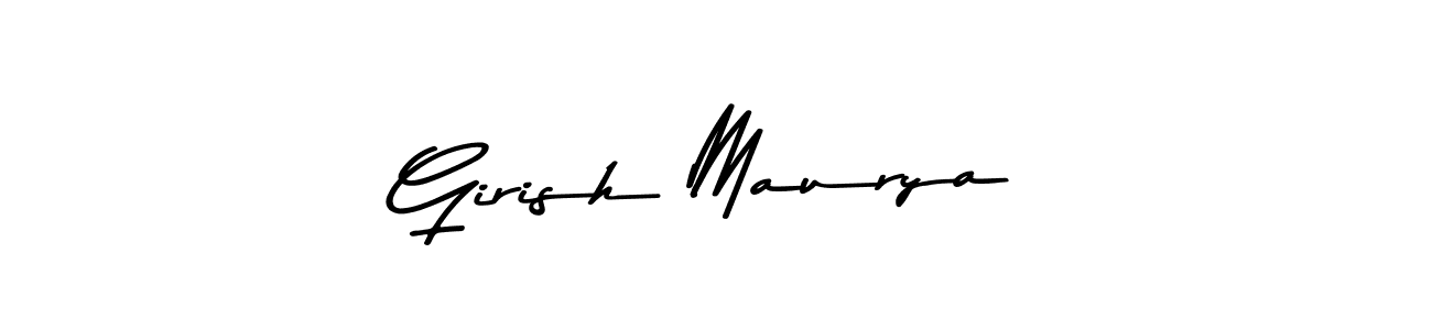 Make a short Girish Maurya signature style. Manage your documents anywhere anytime using Asem Kandis PERSONAL USE. Create and add eSignatures, submit forms, share and send files easily. Girish Maurya signature style 9 images and pictures png