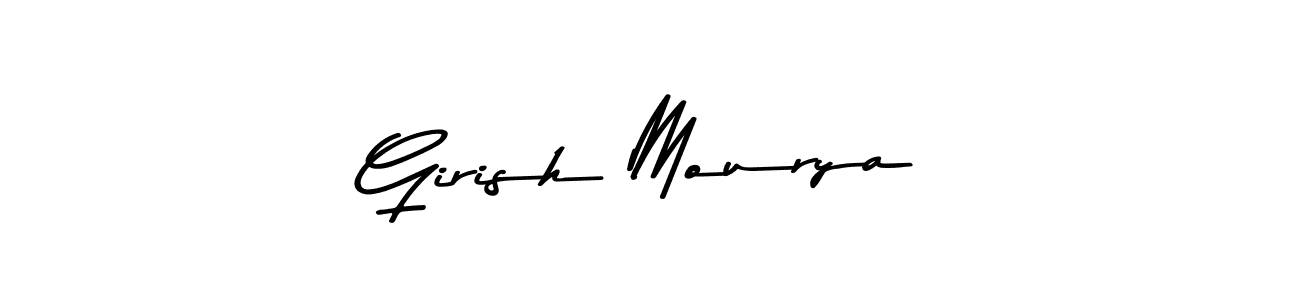 Also You can easily find your signature by using the search form. We will create Girish Mourya name handwritten signature images for you free of cost using Asem Kandis PERSONAL USE sign style. Girish Mourya signature style 9 images and pictures png