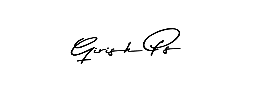 The best way (Asem Kandis PERSONAL USE) to make a short signature is to pick only two or three words in your name. The name Girish Ps include a total of six letters. For converting this name. Girish Ps signature style 9 images and pictures png