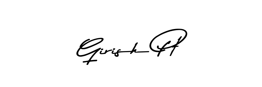 Use a signature maker to create a handwritten signature online. With this signature software, you can design (Asem Kandis PERSONAL USE) your own signature for name Girish Pt. Girish Pt signature style 9 images and pictures png