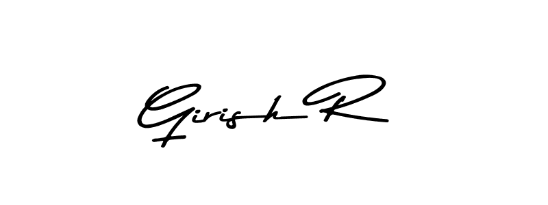 Use a signature maker to create a handwritten signature online. With this signature software, you can design (Asem Kandis PERSONAL USE) your own signature for name Girish R. Girish R signature style 9 images and pictures png