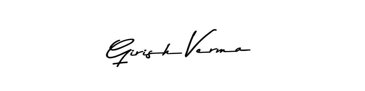 Asem Kandis PERSONAL USE is a professional signature style that is perfect for those who want to add a touch of class to their signature. It is also a great choice for those who want to make their signature more unique. Get Girish Verma name to fancy signature for free. Girish Verma signature style 9 images and pictures png