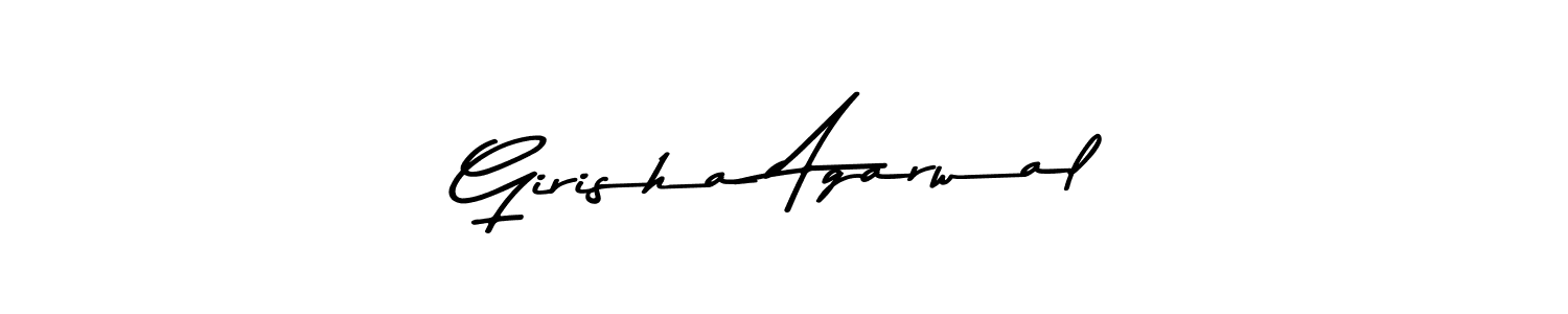 Make a beautiful signature design for name Girisha Agarwal. Use this online signature maker to create a handwritten signature for free. Girisha Agarwal signature style 9 images and pictures png