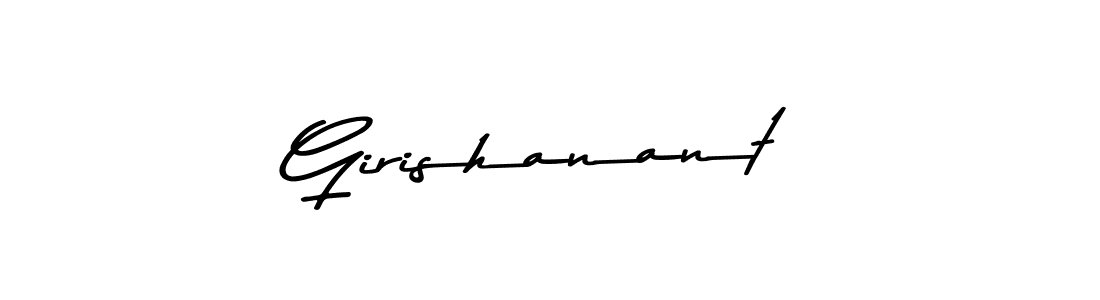 How to Draw Girishanant signature style? Asem Kandis PERSONAL USE is a latest design signature styles for name Girishanant. Girishanant signature style 9 images and pictures png