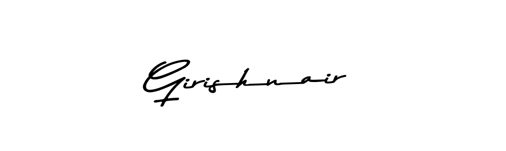 This is the best signature style for the Girishnair name. Also you like these signature font (Asem Kandis PERSONAL USE). Mix name signature. Girishnair signature style 9 images and pictures png