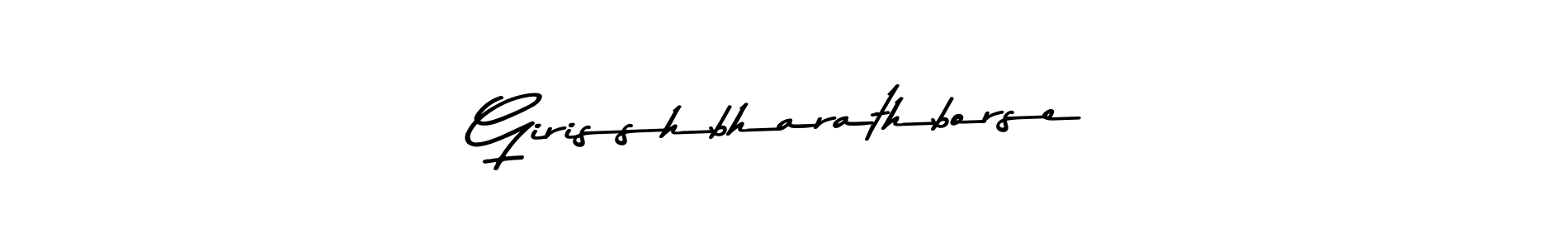 Also we have Girisshbharathborse name is the best signature style. Create professional handwritten signature collection using Asem Kandis PERSONAL USE autograph style. Girisshbharathborse signature style 9 images and pictures png