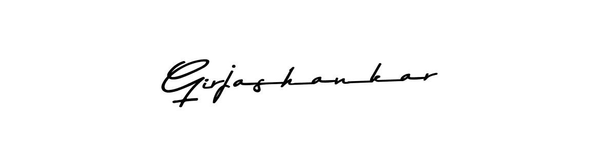 Use a signature maker to create a handwritten signature online. With this signature software, you can design (Asem Kandis PERSONAL USE) your own signature for name Girjashankar. Girjashankar signature style 9 images and pictures png