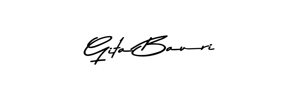 The best way (Asem Kandis PERSONAL USE) to make a short signature is to pick only two or three words in your name. The name Gita Bauri include a total of six letters. For converting this name. Gita Bauri signature style 9 images and pictures png