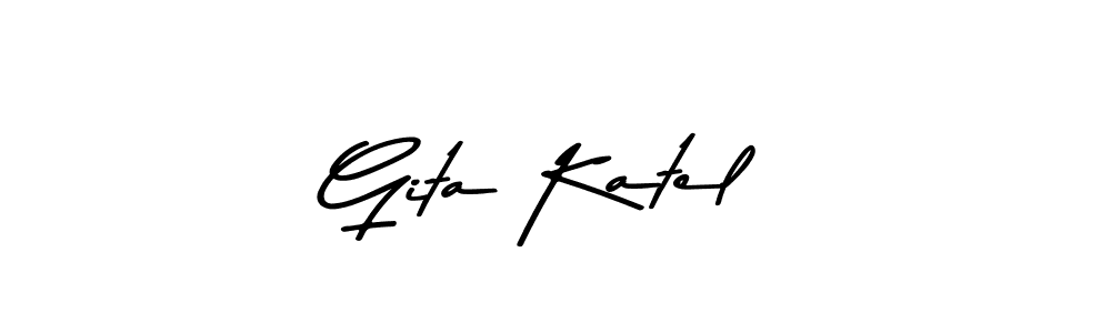 if you are searching for the best signature style for your name Gita Katel. so please give up your signature search. here we have designed multiple signature styles  using Asem Kandis PERSONAL USE. Gita Katel signature style 9 images and pictures png