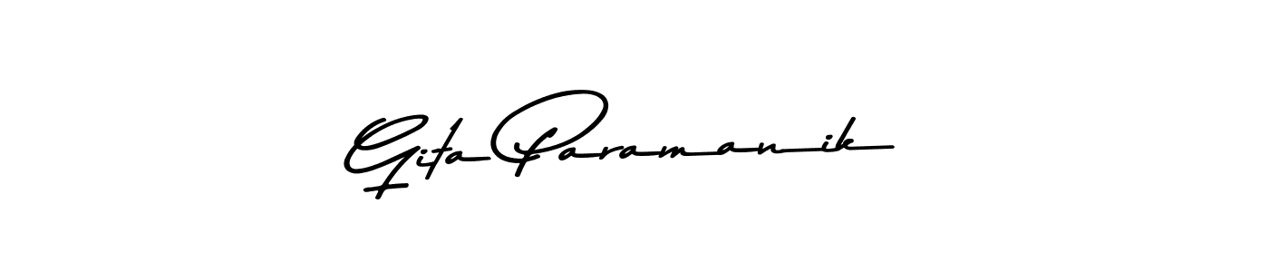 Make a short Gita Paramanik signature style. Manage your documents anywhere anytime using Asem Kandis PERSONAL USE. Create and add eSignatures, submit forms, share and send files easily. Gita Paramanik signature style 9 images and pictures png