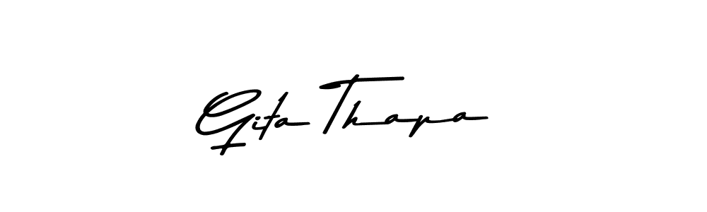 This is the best signature style for the Gita Thapa name. Also you like these signature font (Asem Kandis PERSONAL USE). Mix name signature. Gita Thapa signature style 9 images and pictures png