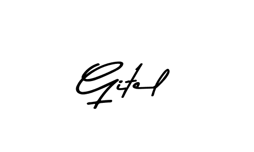 This is the best signature style for the Gitel name. Also you like these signature font (Asem Kandis PERSONAL USE). Mix name signature. Gitel signature style 9 images and pictures png