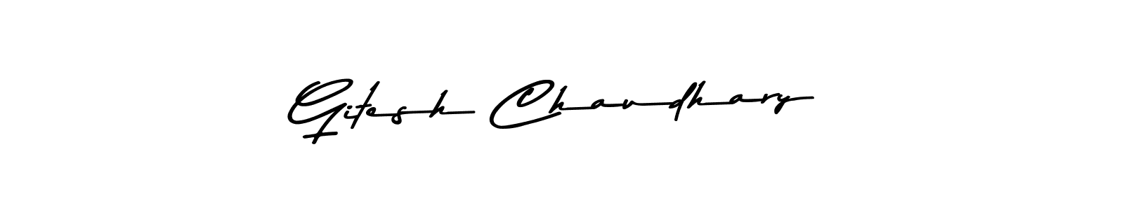 Also You can easily find your signature by using the search form. We will create Gitesh Chaudhary name handwritten signature images for you free of cost using Asem Kandis PERSONAL USE sign style. Gitesh Chaudhary signature style 9 images and pictures png